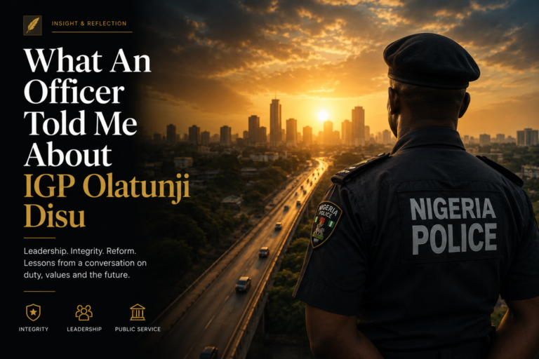 What An Officer Told Me About IGP Olatunji Disu